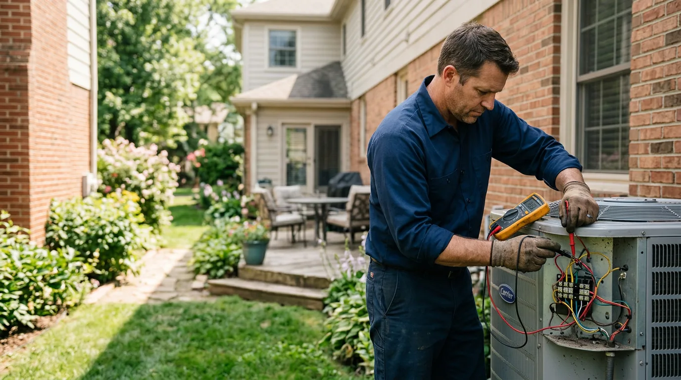 HVAC technician working near Austin, AR